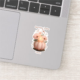 Pegatina Calabaza de Babe espantada para Chicas
