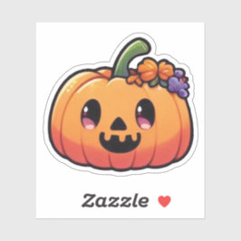 Pegatina Calabaza de Halloween Adorable - Jack-o'-Lantern K