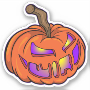 Pegatina Calabaza mágica de Halloween