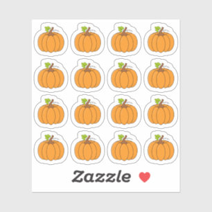 Pegatina Calabaza Octubre Otoño Halloween Decorativo