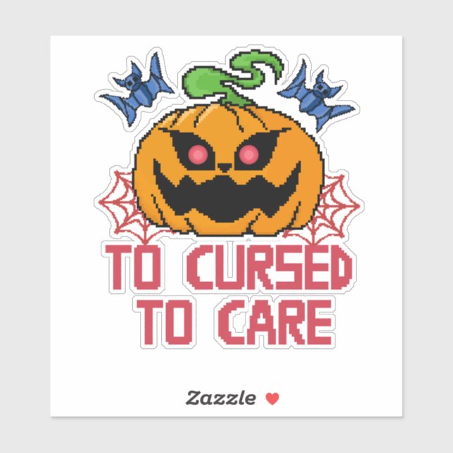 Pegatina Calabazas, cráneos y murciélagos de arte de piano (Hoja)