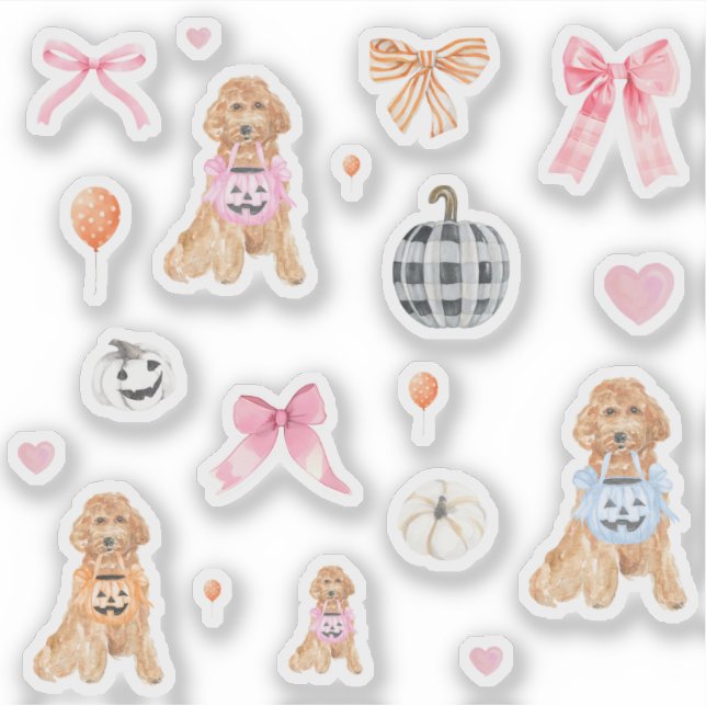 Pegatina Calabazas de Cuquette Halloween (Anverso)