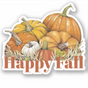 Pegatina Calabazas de otoño