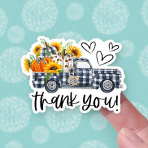 Calabazas de otoño Camión de recogida de girasoles