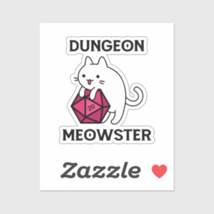Pegatina Calabozo Meowster Gato Divertido