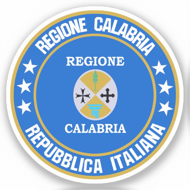 Pegatina Calabria (Anverso)