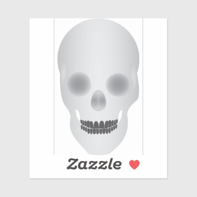 Pegatina Calavera (Hoja)