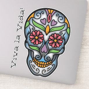 Pegatina Calavera azucarera mexicana