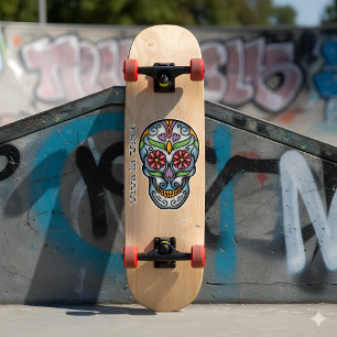 Pegatina Calavera azucarera mexicana