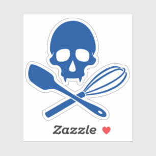 Pegatina Calavera de Baker