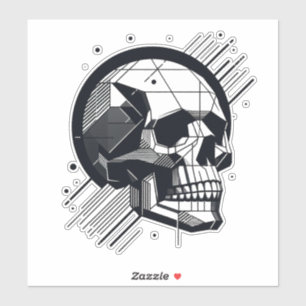 Pegatina Calavera de diferentes estilos 34