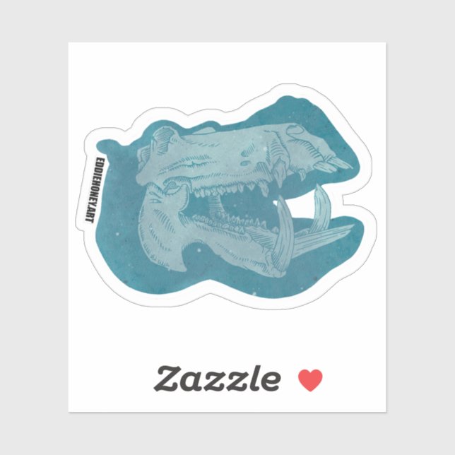 Pegatina Calaveras - Hippo (Hoja)