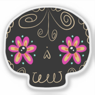 Pegatina Calaverita Día de los Muertos