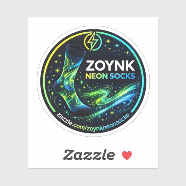 Pegatina Calcetines Neon Zoynk (Hoja)