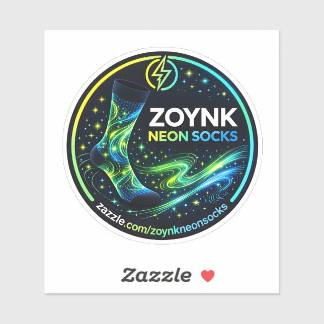 Pegatina Calcetines Neon Zoynk (Hoja)