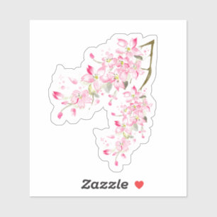Pegatina Calcomanías✩Doodles™   Flor de Cerezo