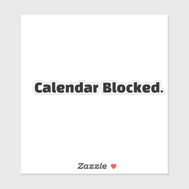Pegatina Calendario Bloqueado (Hoja)
