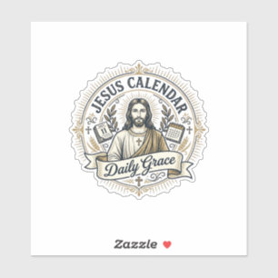 Pegatina Calendario de Jesús Gracia Diaria Calendario de Je