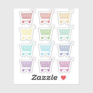 Pegatina Calendario de Planner Bujo Bujo de Carro de Compra