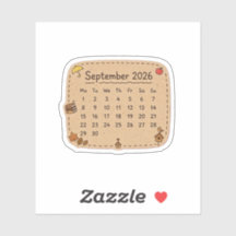 Calendario de septiembre de 2026 | Cozy Kraft