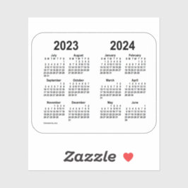 Pegatina Calendario escolar 2023-2024 de Janz Transparparen