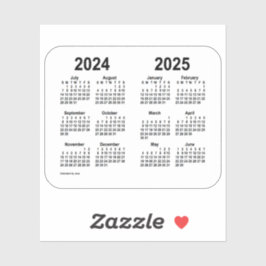 Pegatina Calendario escolar 2024-2025 de Janz Transparparen