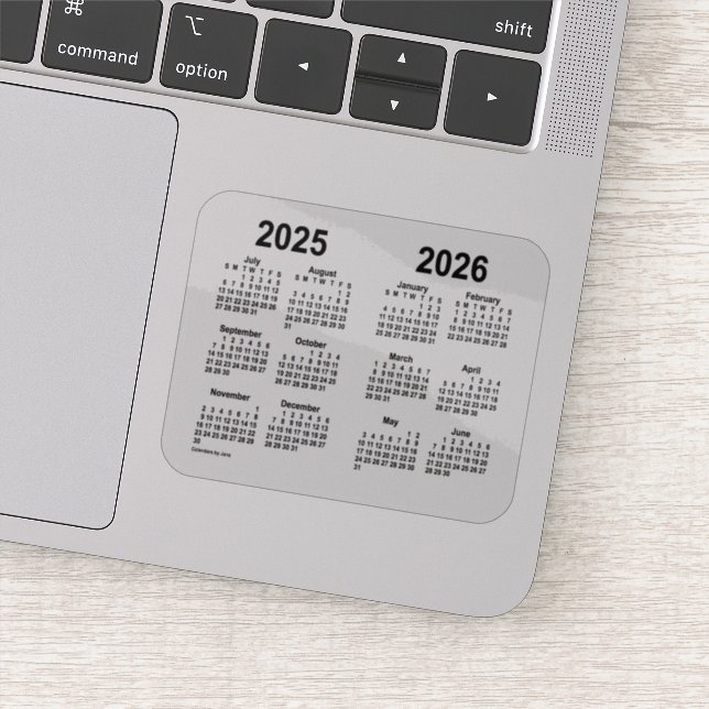 Pegatina Calendario escolar 2025-2026 de Janz Transparparen (Detalle)