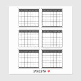 Pegatina Calendario mensual