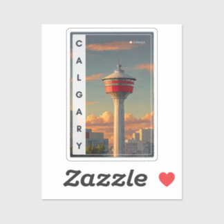 Pegatina Calgary Tower Sticker Souvenir