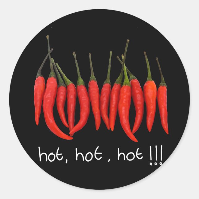 pegatina caliente, caliente, caliente, caliente (Anverso)