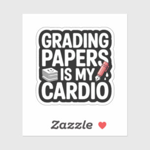 Pegatina Calificar Papeles Es Mi Profesor De Cardio Cita