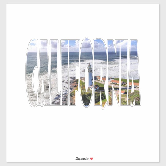 Pegatina California state (Hoja)