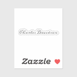 Pegatina Caligrafía profesional moderna Minimalista