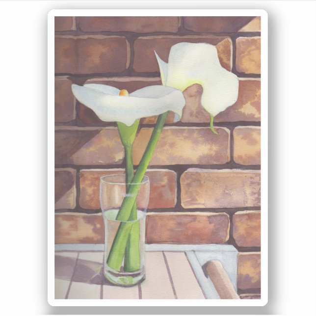 Pegatina Calla Lilies (Anverso)