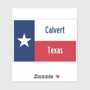 Pegatina Calvert Texas