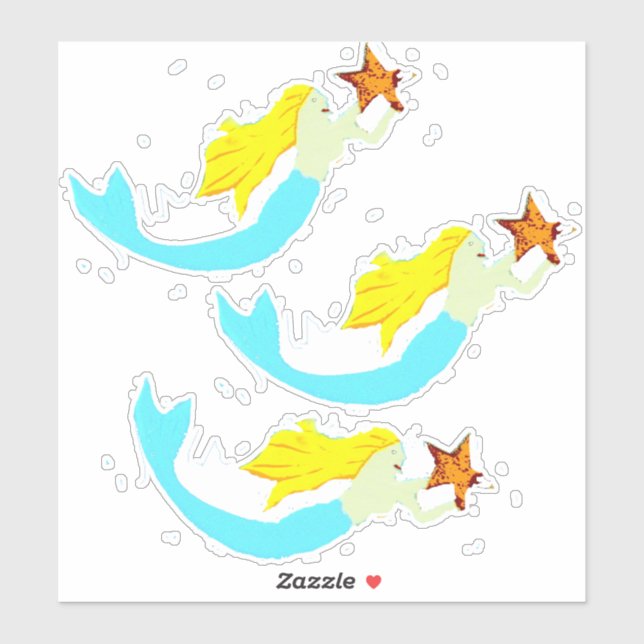 Pegatina Camaradas rubias con Star Thunder_Cove (Hoja)