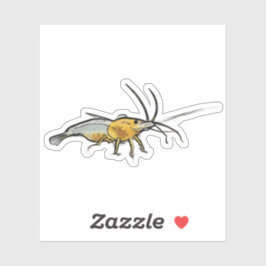 Pegatina Camarón rey amarillo Kong
