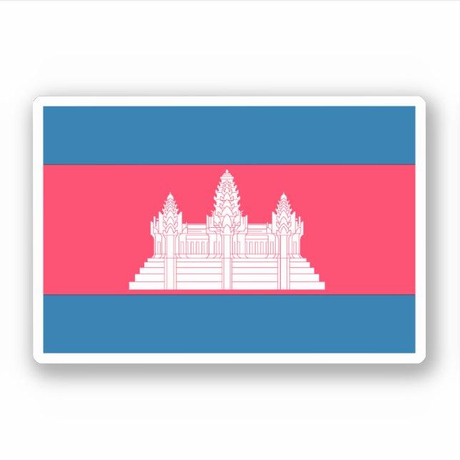 Pegatina Camboya (Anverso)
