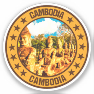 Pegatina Camboya