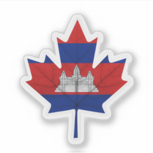 Pegatina Camboyano Canadiense