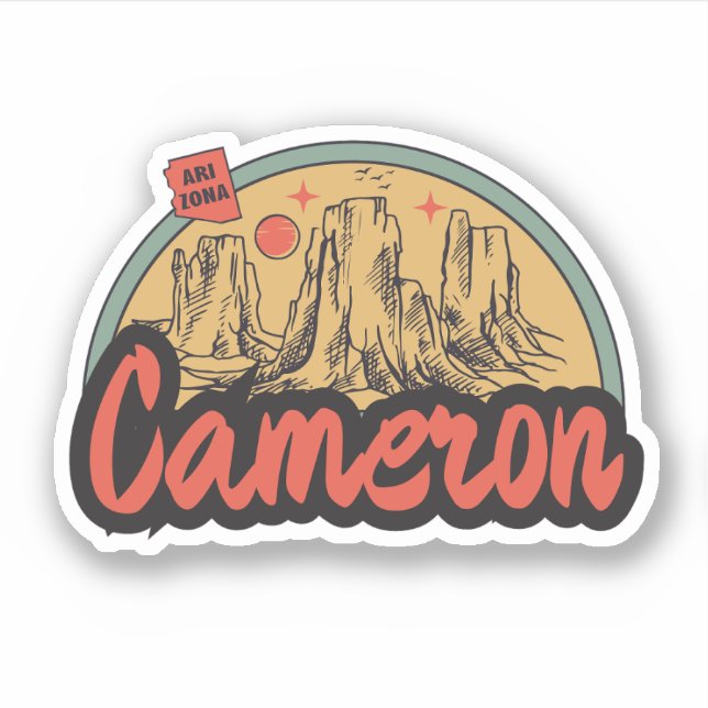 Pegatina Cameron, Arizona  (Anverso)