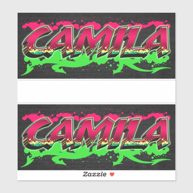 Pegatina Camila Vorname Name Graffiti Aufkleber Sticker (Hoja)