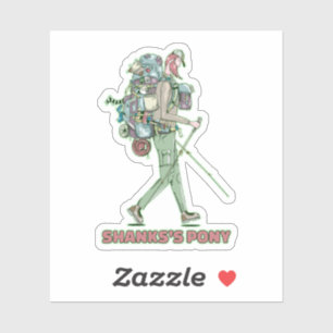 Pegatina Caminata divertida de Shanks