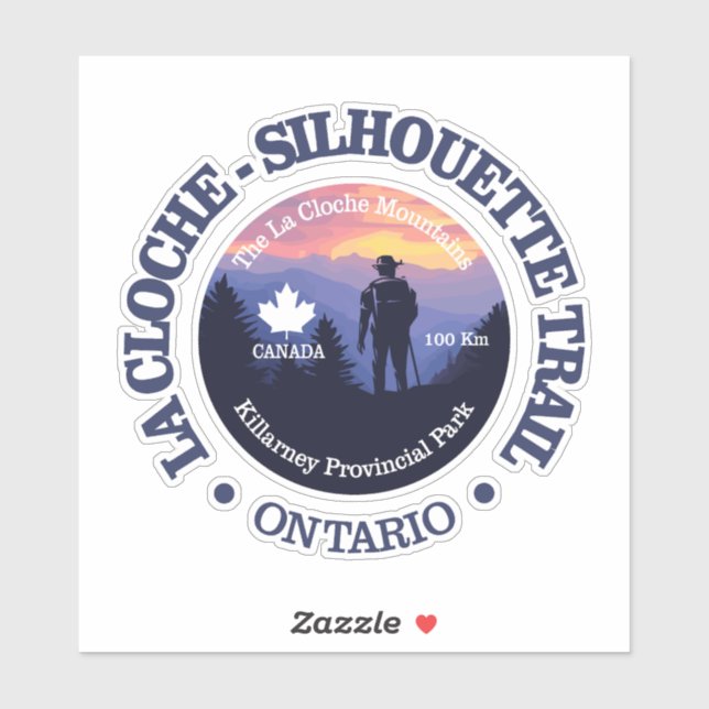 Pegatina Camino de La Cloche-Silhouette (rd2) (Hoja)