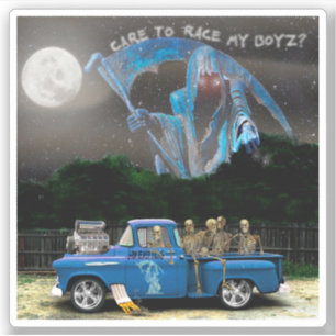 Pegatina Camión azul