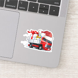 Pegatina Camión de Navidades personalizados