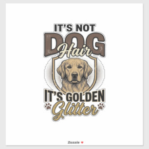 Pegatina Camisa Divertida Vintage Pelo de Perro Retriever D