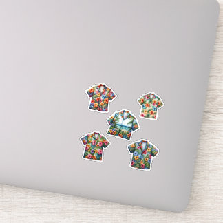 Pegatina Camisas Hawaianas Moda de Verano