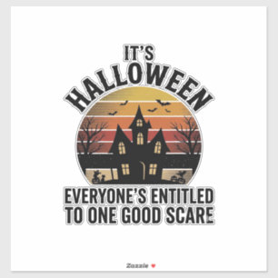 Pegatina Camiseta Buen Susto Casa Embrujada Halloween Vinta