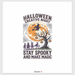 Pegatina Camiseta Creativa de Halloween Arte de Luna Espelu